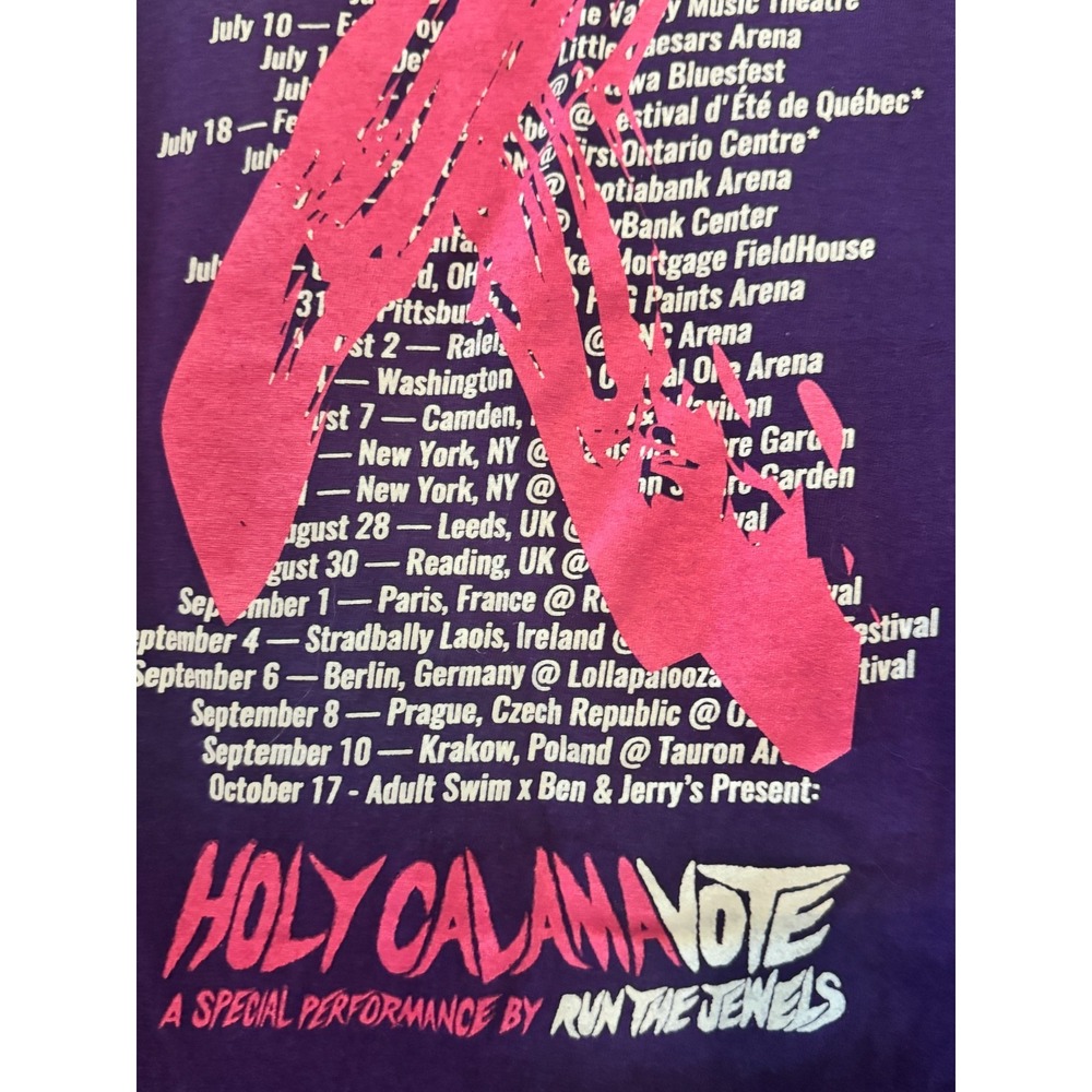 Run the Jewels RTJ4 2020 World Tour Holy CalamaVote NWOT purple (L, Hip-Hop) - Picture 6 of 7